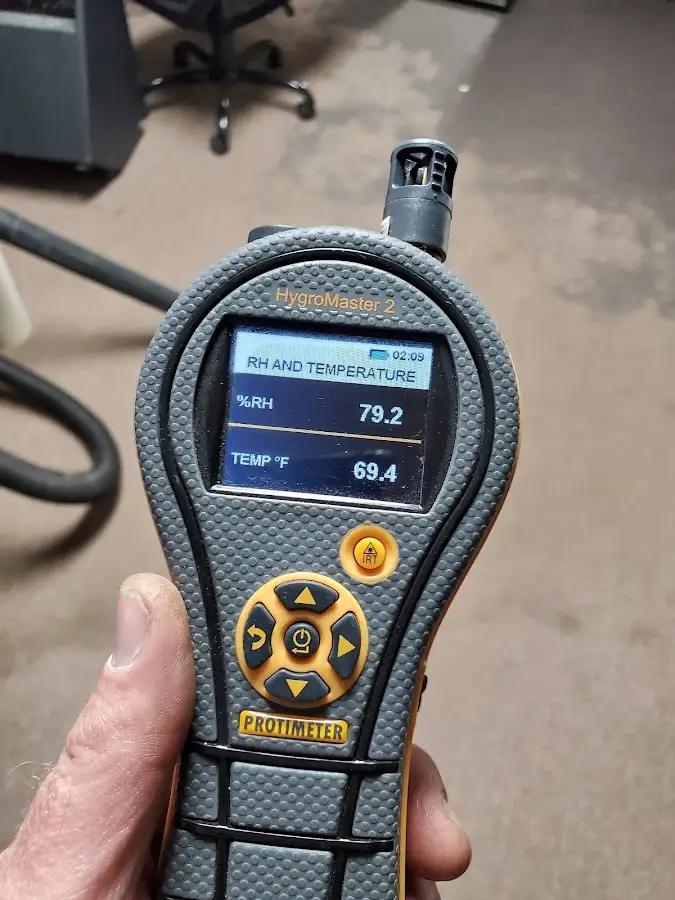 Moisture meter humidity assessment for Mold Remediation & Removal in Fishhook